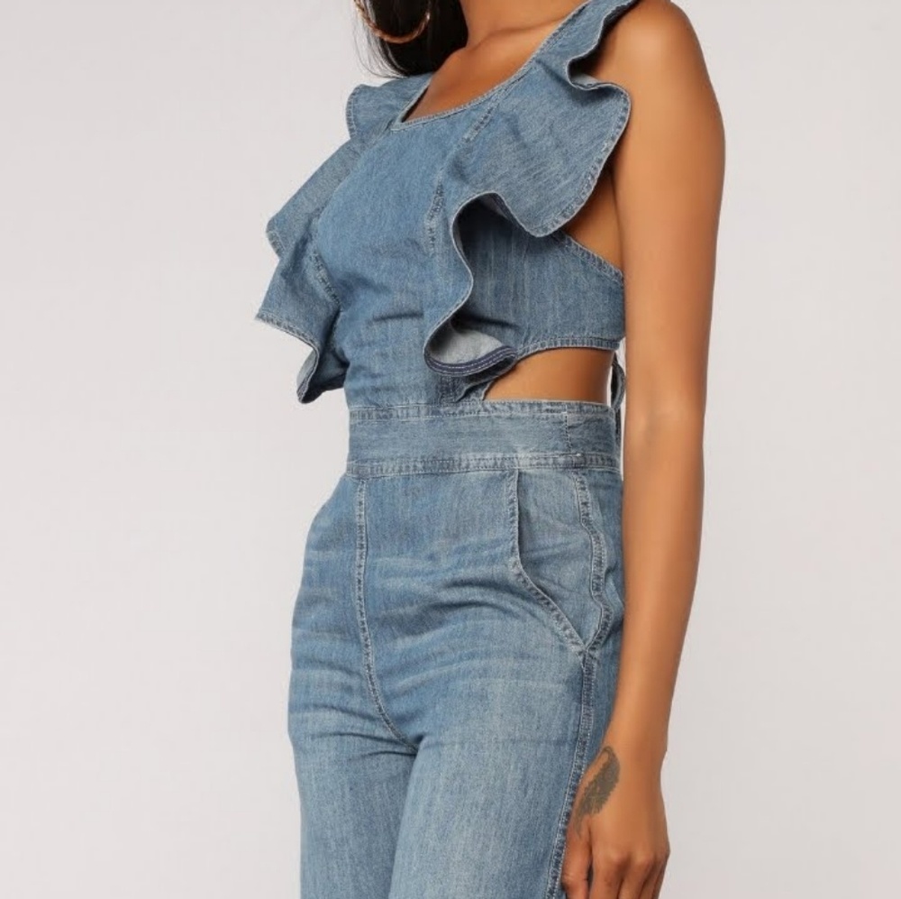 Denim jumpsuit